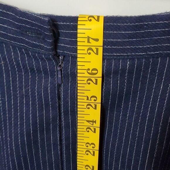 Debenhams, New, Size 16 GB - Blue and White Pinstripes - Wool - Picture 6 of 11